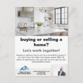 Business Postcard voor Estate Agent Uitnodiging Briefkaart (Voorkant)