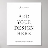 Business Poster Printing Custom Design 8x10" Print (Voorkant)