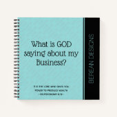Business Prayer Journal: WAT IS EEN GOED GEZEGDE?  Notitieboek (Voorkant)