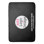 Business Probability Voeg uw Logo zwart toe Badmat (Voorkant Verticaal)