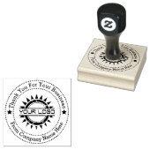 Business Professional Logo Bedankt Rubberstempel (Gestempeld)