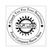 Business Professional Logo Bedankt Rubberstempel (Afrduk)