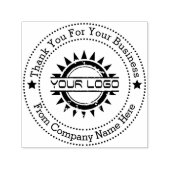 Business Professional Logo Bedankt Zelfinktende Stempel (Design)