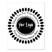 Business Professional Logo Dank u Rubber Stamp Rubberstempel (Afrduk)