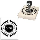 Business Professional Logo Dank u Rubber Stamp Rubberstempel (Gestempeld)