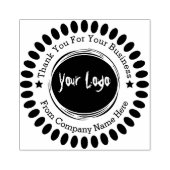 Business Professional Logo Dank u Rubber Stamp Rubberstempel (Afrduk)