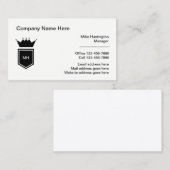 Business Professional Monogram Visitekaartjes (Voorkant / Achterkant)