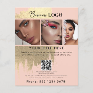 Business Promotion Beauty Hair Nail Makeup Salon Flyer