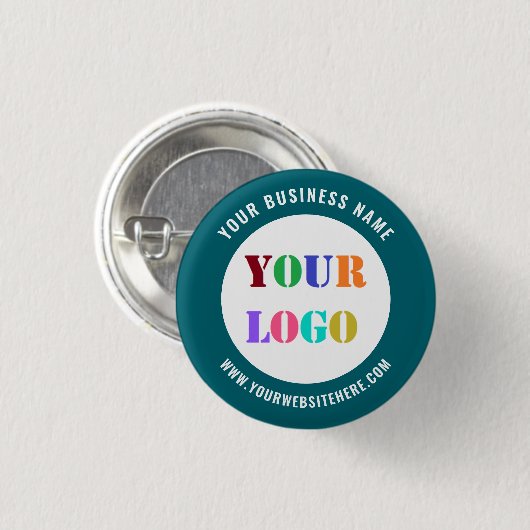 Business Promotion Button Uw Logo Website (Voorkant /achterkant)