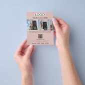 Business Promotional Beauty Mode Model Roze Flyer (Hand)