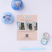 Business Promotional Beauty Mode Model Script Flyer (Enkel)