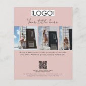 Business Promotional Beauty Mode Model Script Flyer (Voorkant)