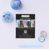 Business Promotional Beauty Mode Model Zwart Flyer (Enkel)