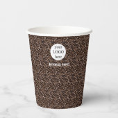 Business Promotional Logo & Name Papieren Bekers (Achterkant)