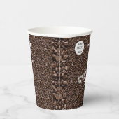 Business Promotional Logo & Name Papieren Bekers (Rechts)