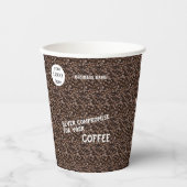 Business Promotional Logo & Name Papieren Bekers (Voorkant)