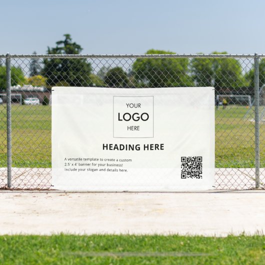 Business QR Code Advertising White Spandoek (Insitu)