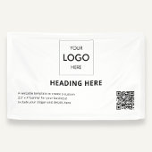 Business QR Code Advertising White Spandoek