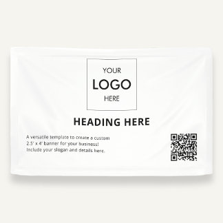 Business QR Code Advertising White Spandoek