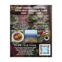 Business QR Code Dark Foto Adverteren Aangepast