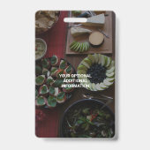 Business QR Code Dark Photo Cool Promo Event VIP Badge (Achterkant)