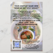 Business QR Code Licht Foto Aangepaste marketing Flyer (Voorkant)