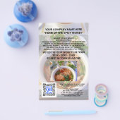 Business QR Code Licht Foto Aangepaste marketing Flyer (Enkel)