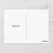 Business QR Code Light Foto Aangepast Adverteren Briefkaart (Achterkant)