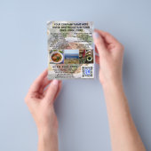Business QR Code Light Foto Adverteren Flyer (Hand)