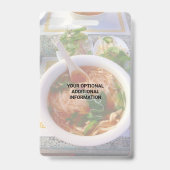 Business QR Code Light Photo Cool Promo Event VIP Badge (Achterkant)