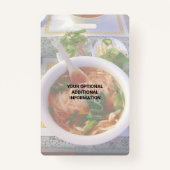 Business QR Code Light Photo Cool Promo Event VIP Badge (Achterkant)