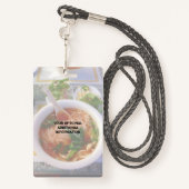 Business QR Code Light Photo Cool Promo Event VIP Badge (Achterkant met draagriem)