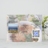 Business QR Code Light Photo Cool Tri Fold Menu (Staand voorkant)