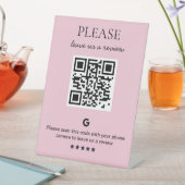 Business QR code Review Reclamebord Met Voetstuk (Insitu)
