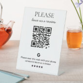 Business QR code Review Reclamebord Met Voetstuk (Insitu)
