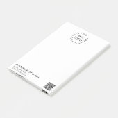 *~* Business QR Simple Minimal Logo AP8 Post-it No Post-it® Notes (Schuin)