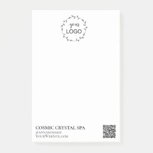*~* Business QR Simple Minimal Logo AP8 Post-it No Post-it® Notes