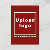 Business Red Enclosure Kaart (Achterkant)