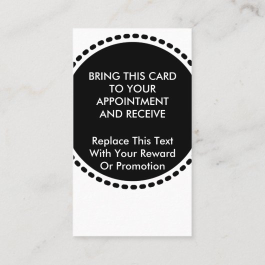 Business Referral Kaart Sjabloon (Achterkant)