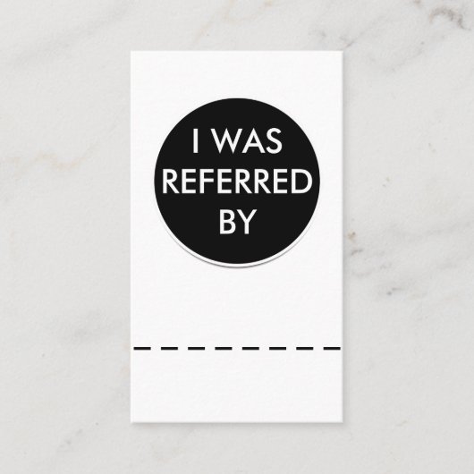 Business Referral Kaart Sjabloon (Voorkant)
