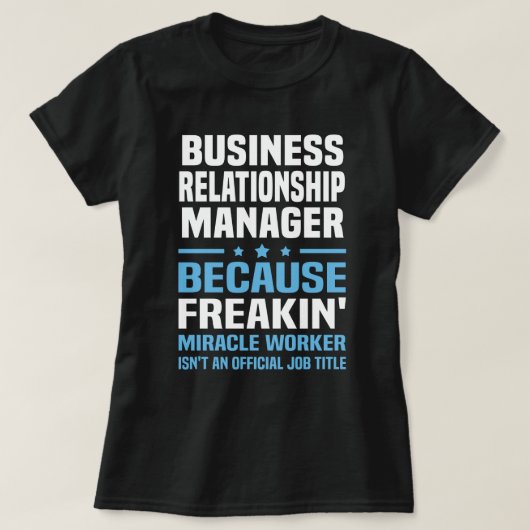 Business Relatie Manager T-shirt (Design voorkant)