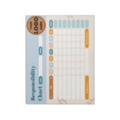Business Responsibility Chores Chart Logo Checklis Notitieblok (Linkerzijde)