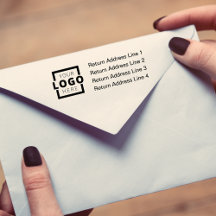 Business Return Address Custom Logo
