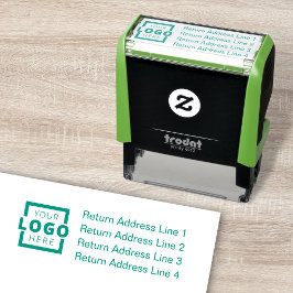 Business Return Address Gepersonaliseerd Logo Zelfinktende Stempel
