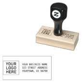 Business Return Address met Custom Logo Self-inki Rubberstempel (Gestempeld)