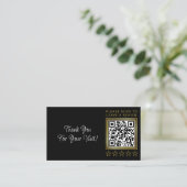 Business Review Custom QR Code Link Logo Visitekaartje (Staand voorkant)