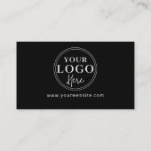 Business Review Custom QR Code Link Logo Visitekaartje (Achterkant)