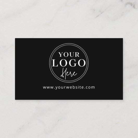 Business Review Custom QR Code Link Logo Visitekaartje (Achterkant)