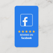 Business Review Link Facebook Reviewen QR Code Visitekaartje (Achterkant)