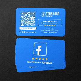 Business Review Link Facebook Reviewen QR Code Visitekaartje